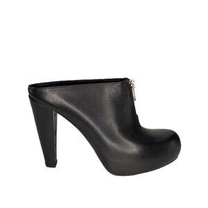 Loeffler Randall Leather Platform Heeled Clogs Mules